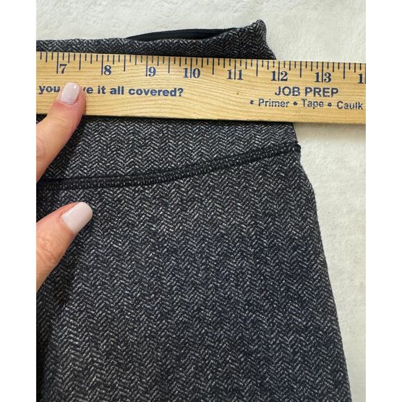 Lululemon Wunder Under Crop Leggings Womens 2 Black Heathered Herringbone - Picture 4 of 8